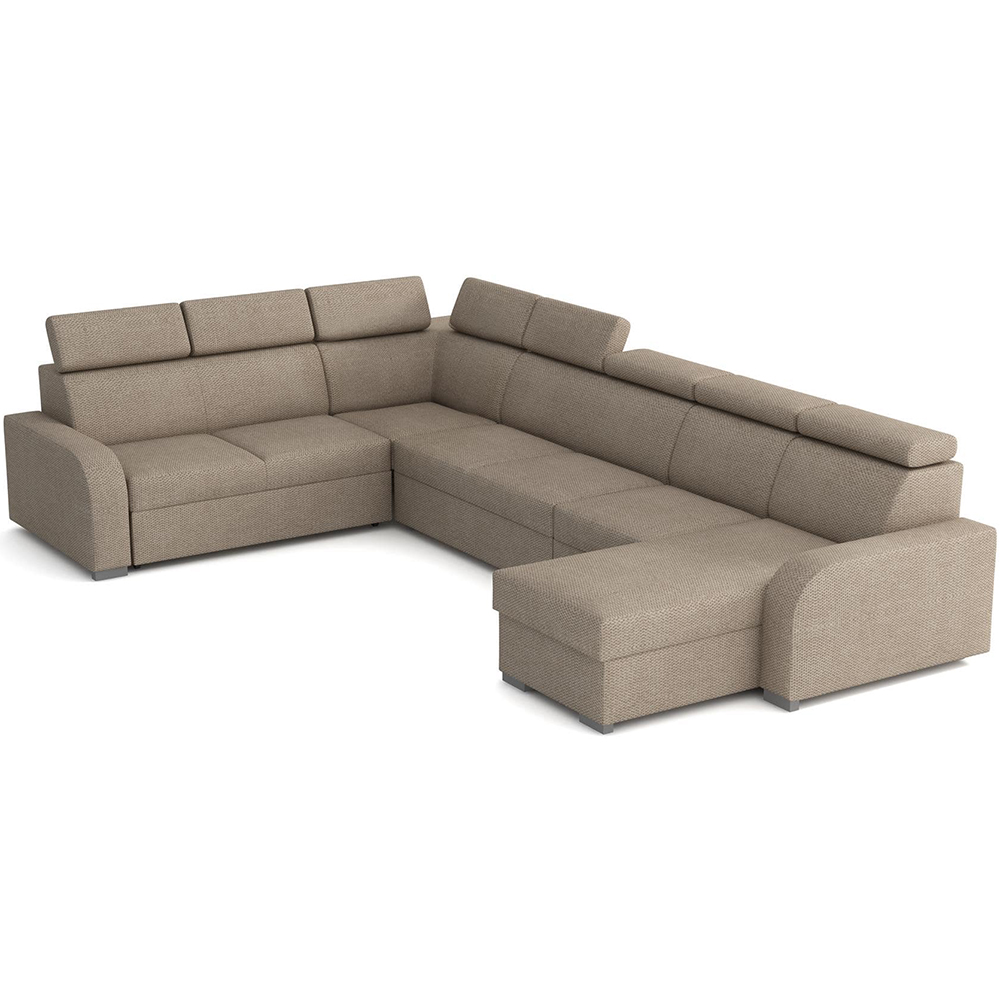 Sedací souprava OSLO U | 250x380x170 | rozkládací + 2x úložný prostor | VÝBĚR TKANIN