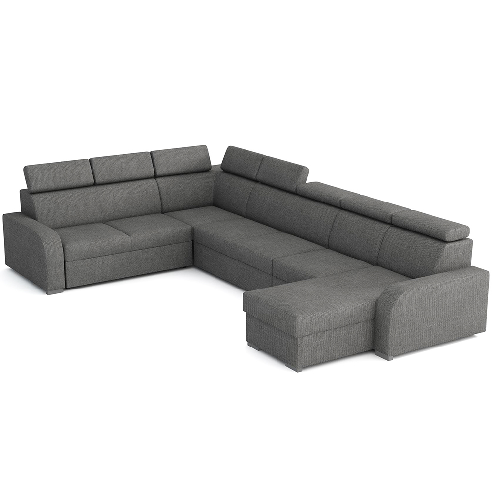 Sedací souprava OSLO U | 250x380x170 | rozkládací + 2x úložný prostor | VÝBĚR TKANIN