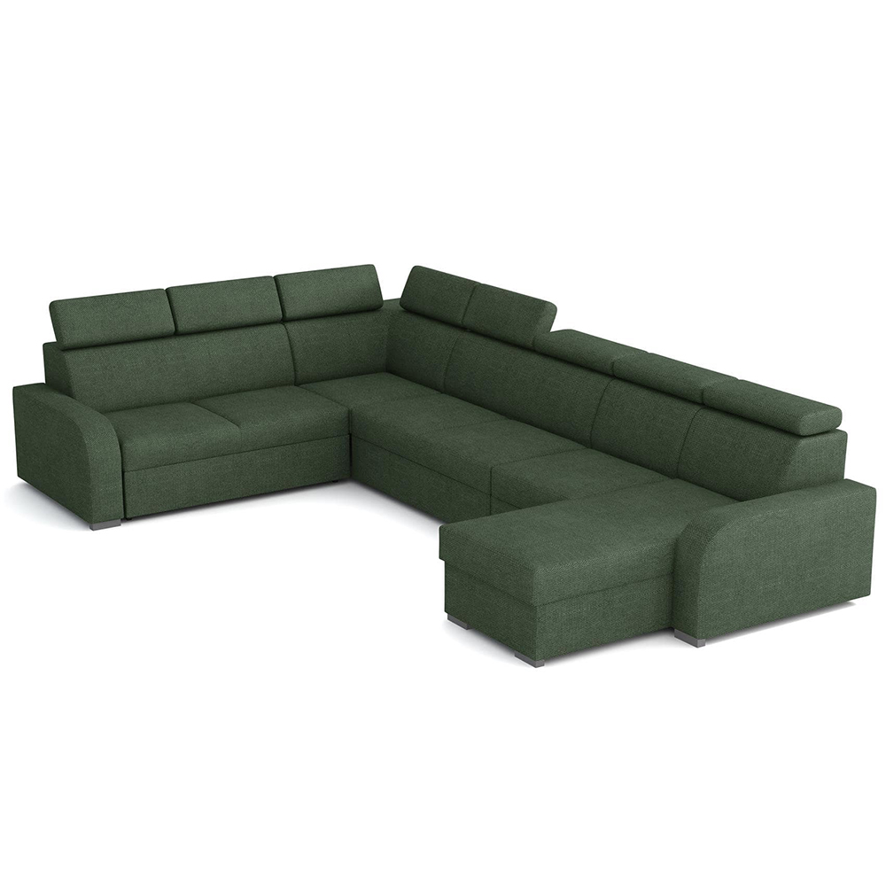 Sedací souprava OSLO U | 250x380x170 | rozkládací + 2x úložný prostor | VÝBĚR TKANIN
