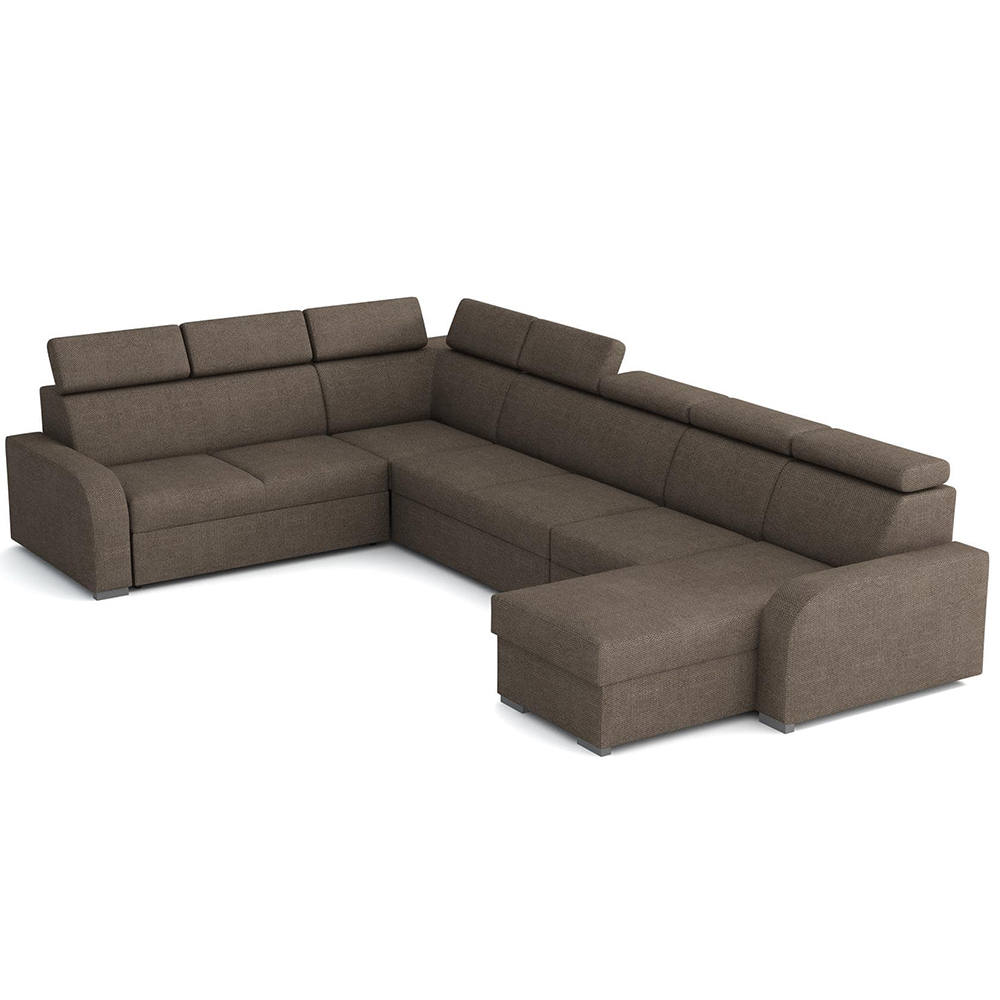 Sedací souprava OSLO U | 250x380x170 | rozkládací + 2x úložný prostor | VÝBĚR TKANIN