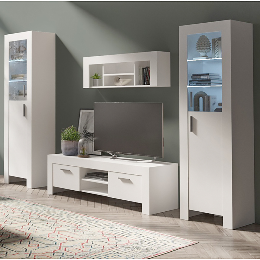 CEZAR b | vitrína 7 | 130 cm | bílá