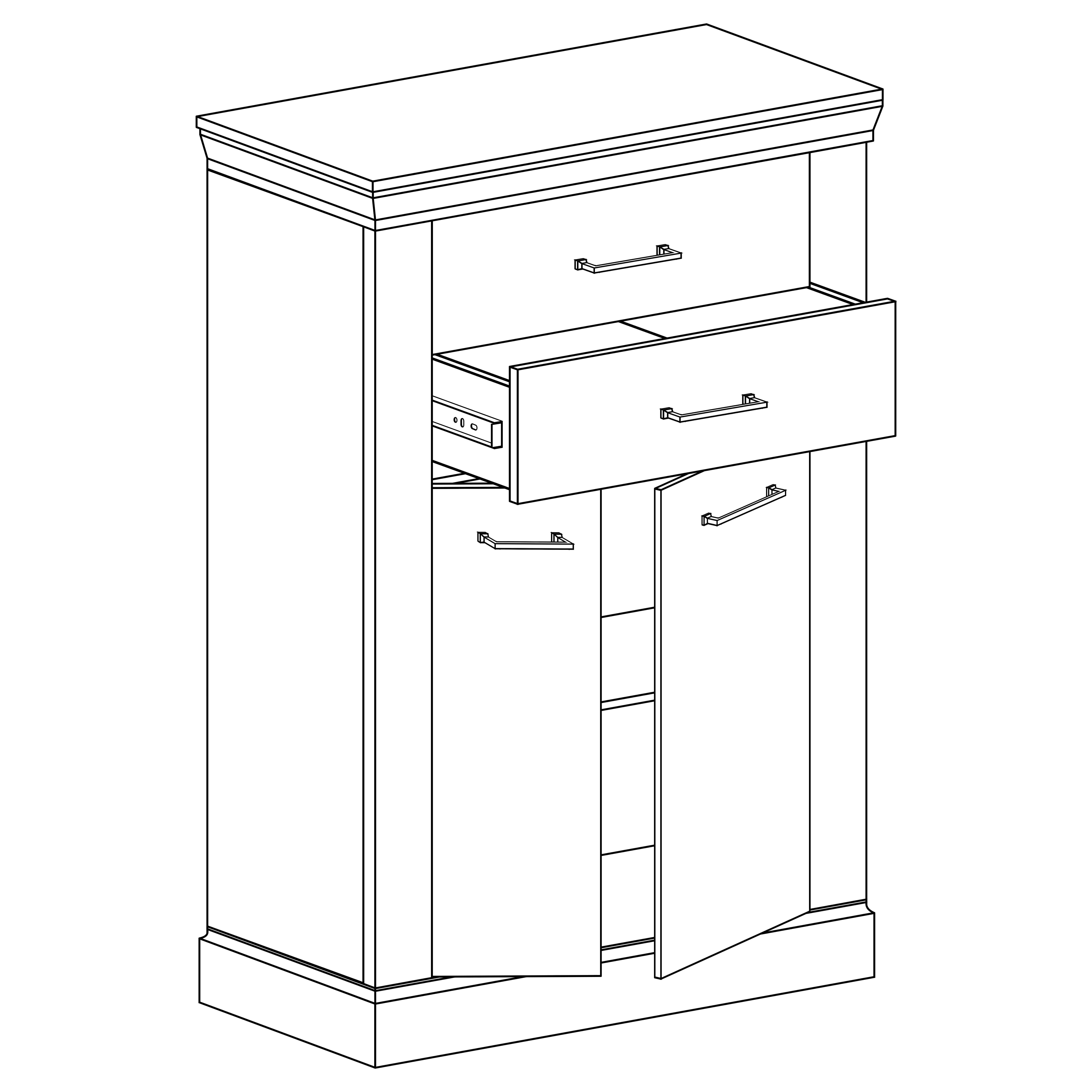 Obývací stěna ANTICA L | sestava G + stolek + komoda | 485 cm | dub lefkas | POSLEDNÍ KUS