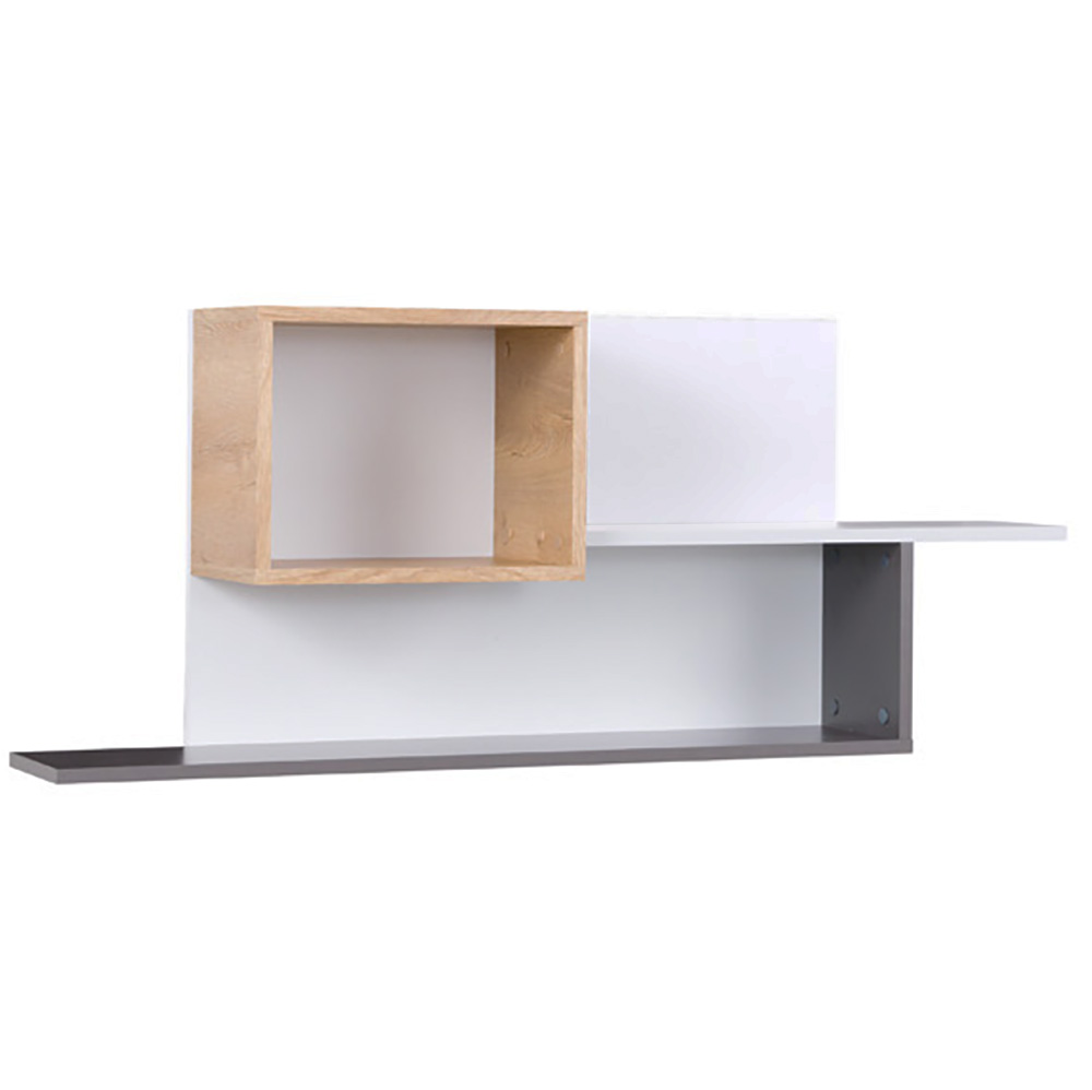 Dětský pokoj JOKER | sestava B | 5 dílů | bílá/grafit/šedá/lefkas světlý