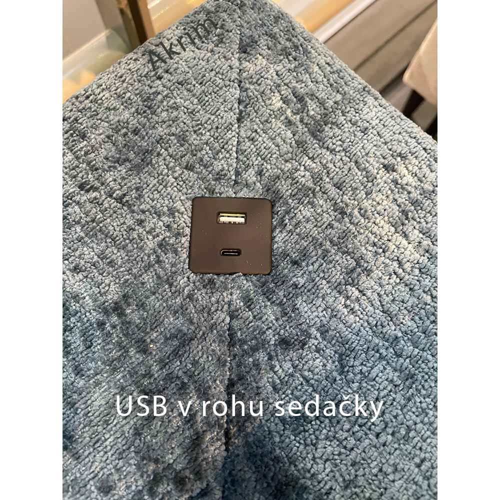 Sedací souprava MOLTA | 168x252 | EXTRA KVALITA | zabudovaný USB port | VÝBĚR TKANIN