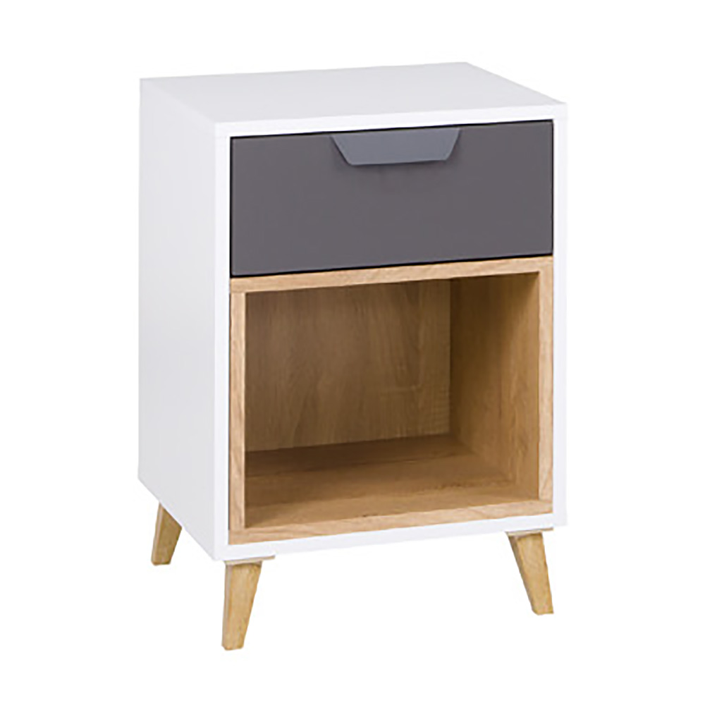 Dětský pokoj JOKER | sestava G | 5 dílů | bílá/grafit/šedá/lefkas světlý