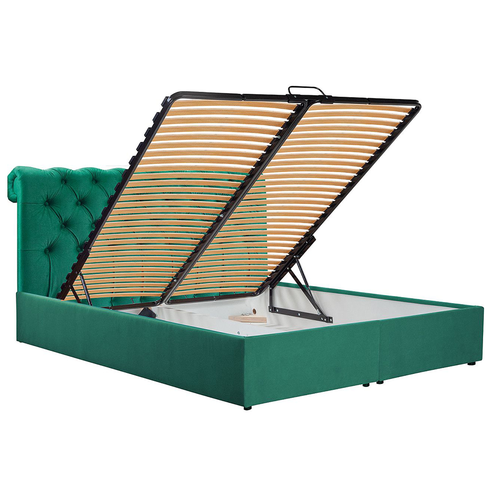 Dvoulůžko LORD | 160x200 | s úložným prostorem a roštem | VÝBĚR TKANIN