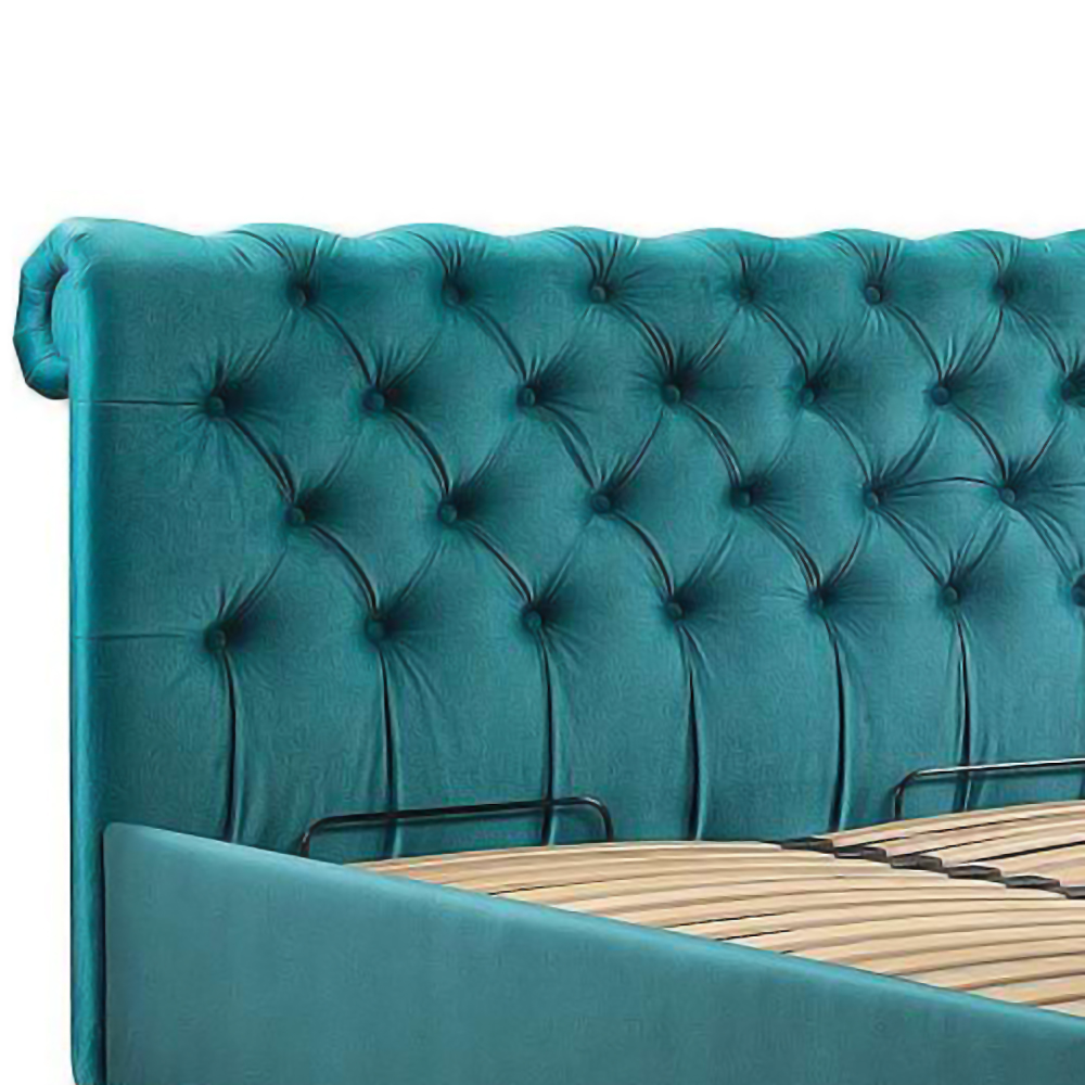 Dvoulůžko LORD | 140x200 | s úložným prostorem a roštem | VÝBĚR TKANIN