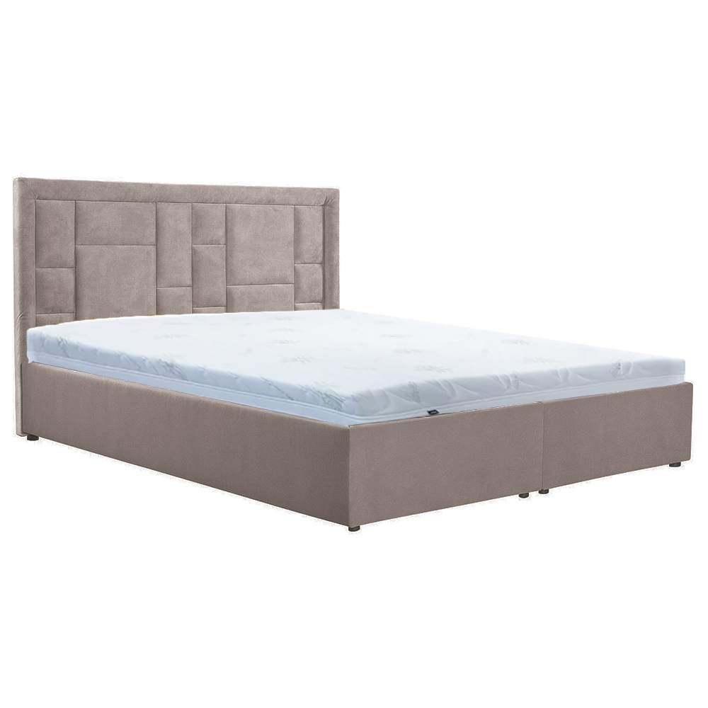 Dvoulůžko KUGA | 140x200 | s úložným prostorem a roštem | VÝBĚR TKANIN