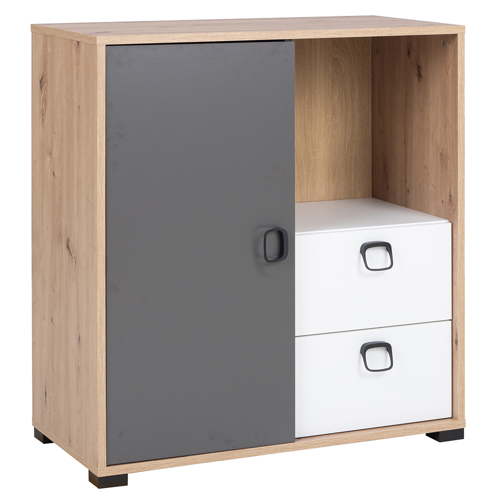 Dětský pokoj KEVIN | sestava A | 5 dílů | dub artisan/grafit/bílá