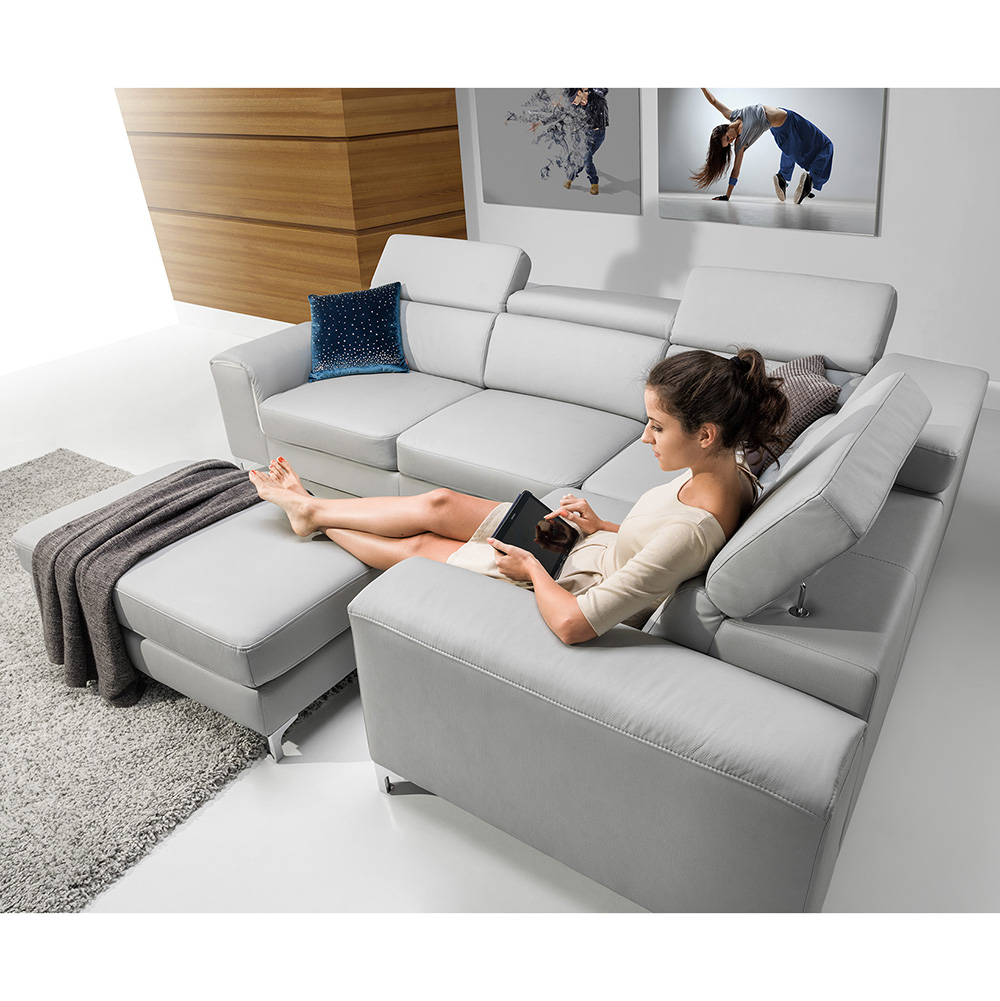 Sedací souprava GENOVA | 280x207 | rozkládací + úložný prostor | VÝBĚR TKANIN a NOŽIČEK