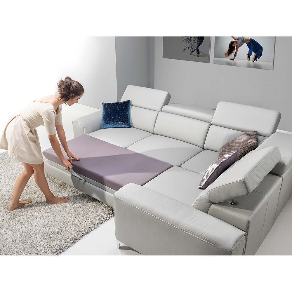 Sedací souprava GENOVA | 280x207 | rozkládací + úložný prostor | VÝBĚR TKANIN a NOŽIČEK