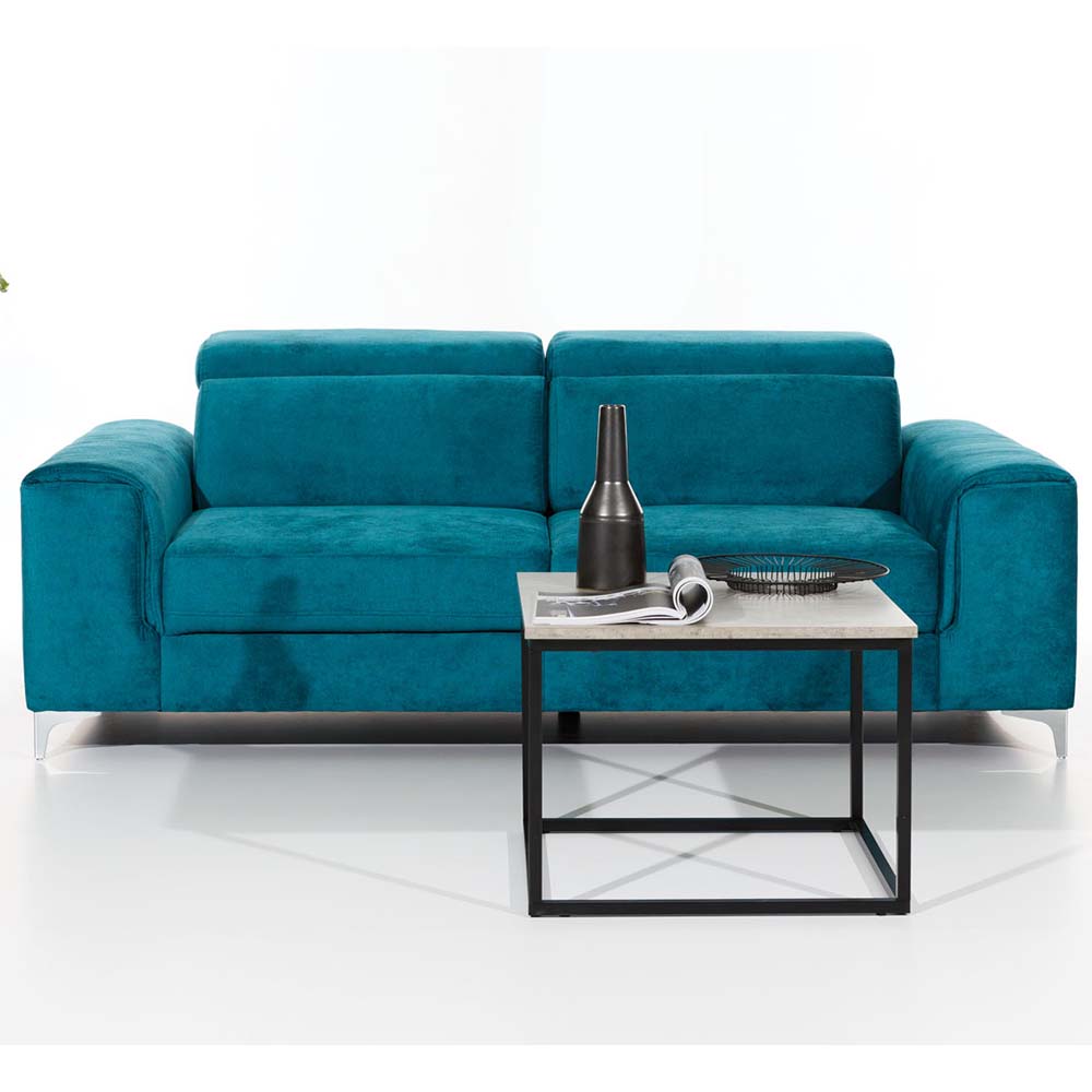 Pohovka GENOVA 3 | 206 cm | nerozkládací + bez úložného prostoru | VÝBĚR TKANIN a NOŽIČEK