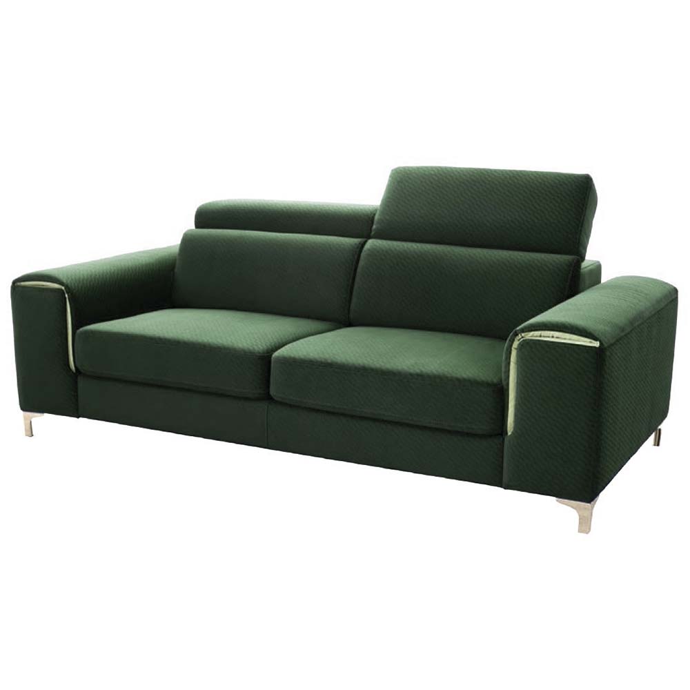 Pohovka GENOVA 3 | 206 cm | nerozkládací + bez úložného prostoru | VÝBĚR TKANIN a NOŽIČEK