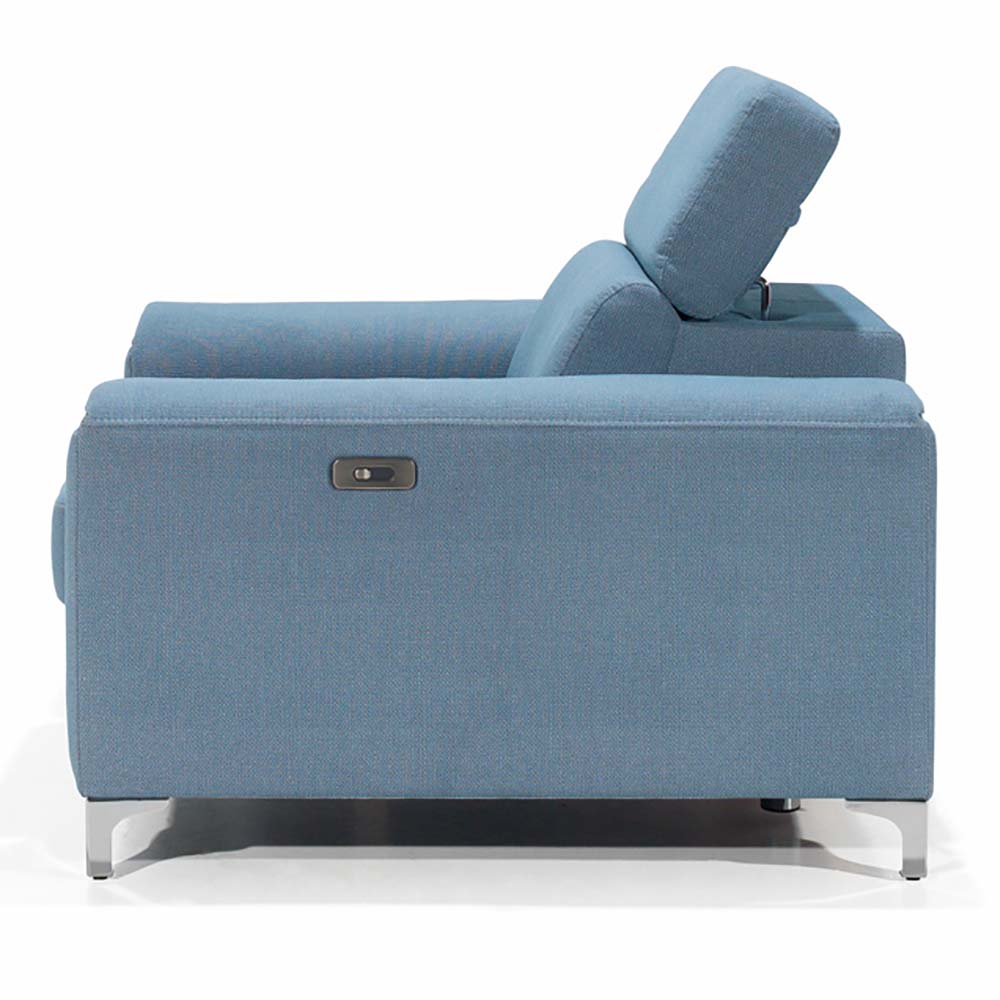 Relaxační křeslo GENOVA | 130 cm | elektrický rozklad | VÝBĚR TKANIN a NOŽIČEK