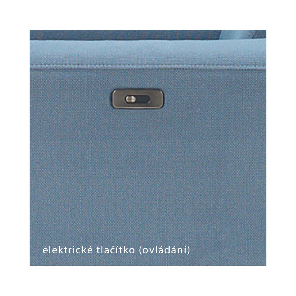 Relaxační křeslo GENOVA | 130 cm | elektrický rozklad | VÝBĚR TKANIN a NOŽIČEK