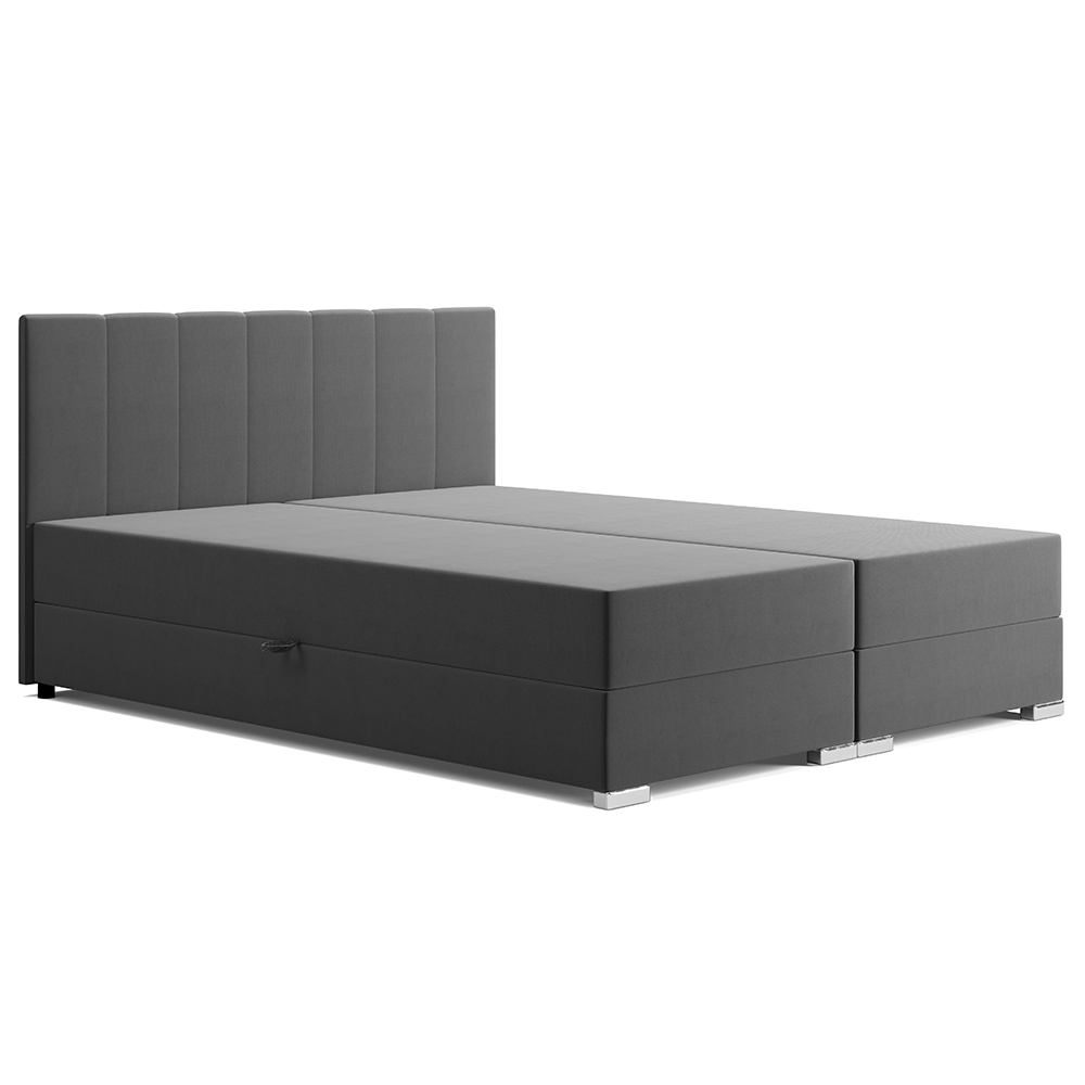 Kontinentální postel dvoulůžko BOXSPRING MOET + topper v ceně | 160x200 | VÝBĚR TKANIN