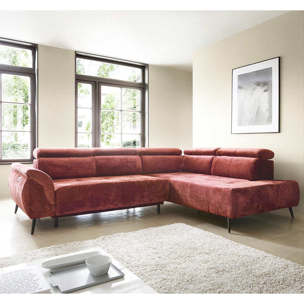 Sedací souprava GANOVA II | 284x208 cm | elektrický rozklad + bez úlož. prostoru | VÝBĚR TKANIN