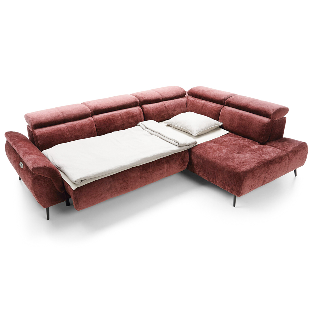 Sedací souprava GANOVA II | 284x208 cm | elektrický rozklad + bez úlož. prostoru | VÝBĚR TKANIN