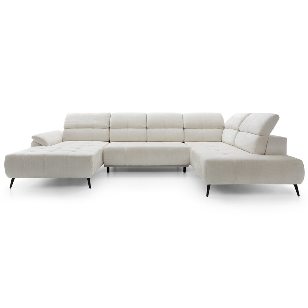 Sedací souprava GANOVA III | 184x375x208 cm | elektrický rozklad + bez úlož. prostoru | VÝBĚR TKANIN