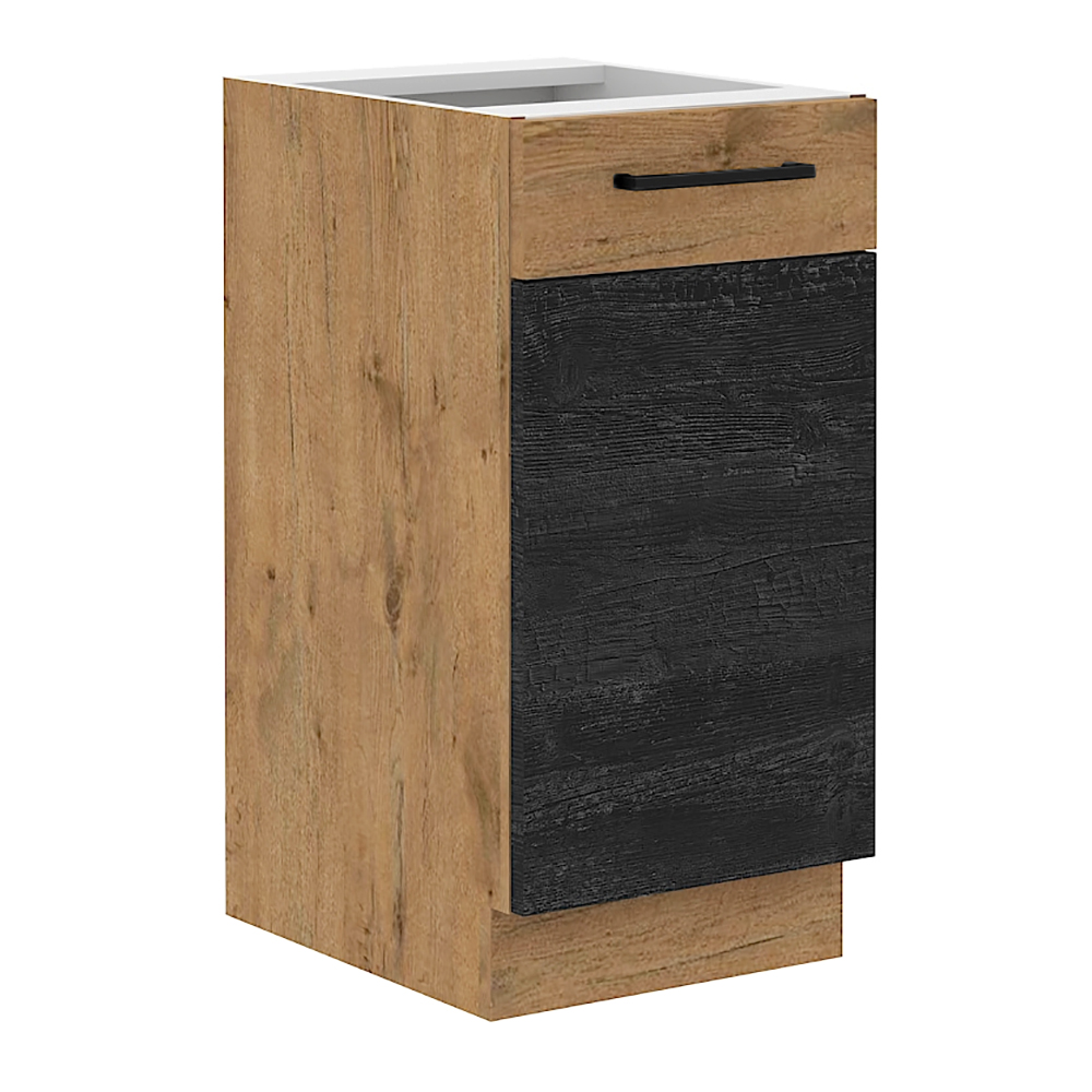 VIGO d | dolní skříňka 40D 1F s policí | 40 cm | lancelot/dark wood | UNI dvířka