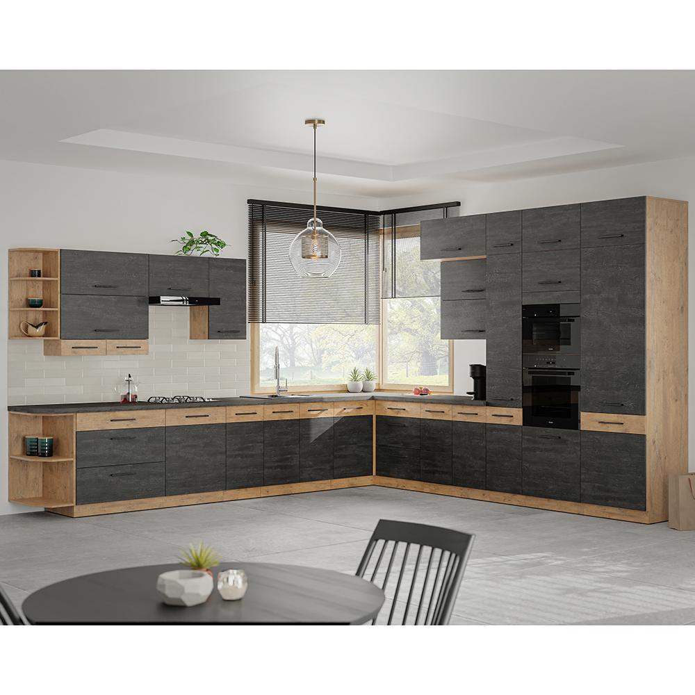 VIGO d | horní skříňka 40G-72 1F s policemi | 40 cm | lancelot/dark wood | UNI dvířka