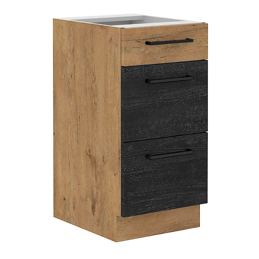 Kuchyňská linka VIGO d | 260 cm | lancelot/dark wood