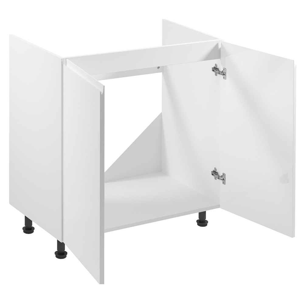 Kuchyňská linka ASPEN b | 300x230 cm | zásuvky METALBOX | SOKL v CENĚ | bílá lesk