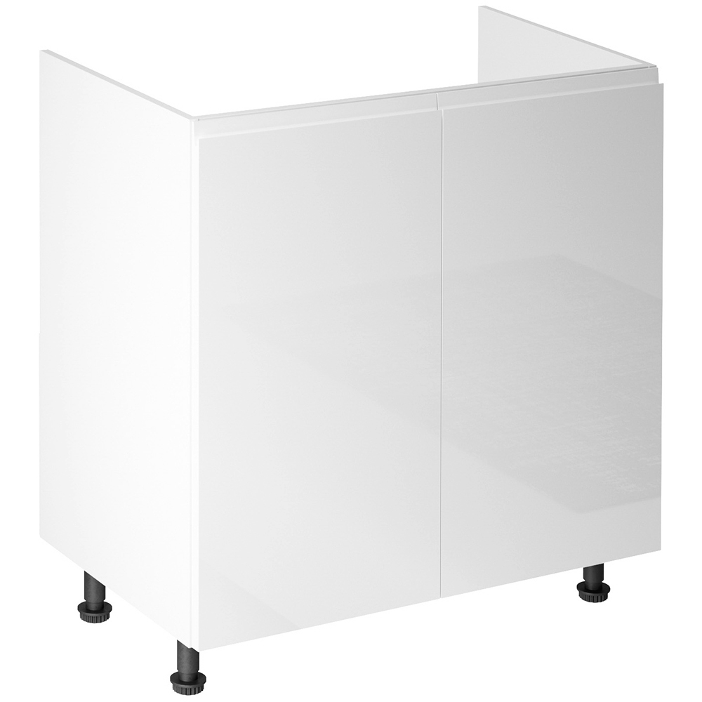 Kuchyňská linka ASPEN b | 300x230 cm | zásuvky METALBOX | SOKL v CENĚ | bílá lesk