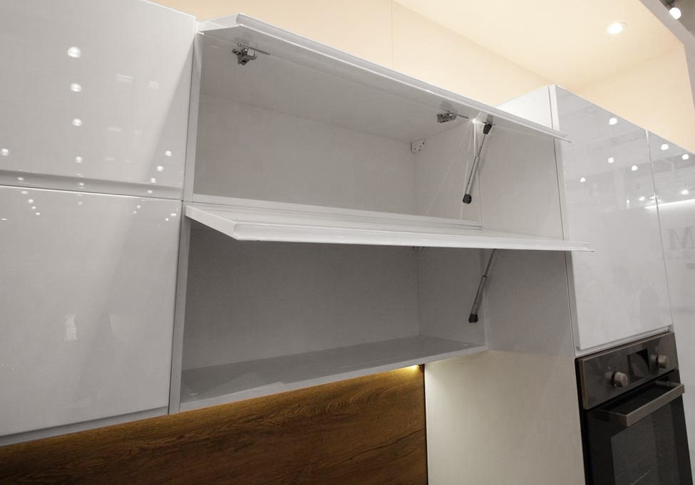 Kuchyňská linka ASPEN b | 300x230 cm | zásuvky METALBOX | SOKL v CENĚ | bílá lesk