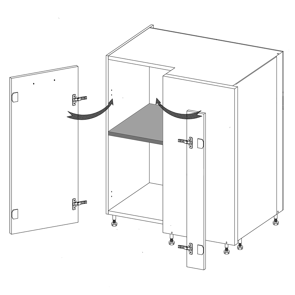 Kuchyňská linka GLAMOUR z | 172,5x312,5 cm | zelená mat