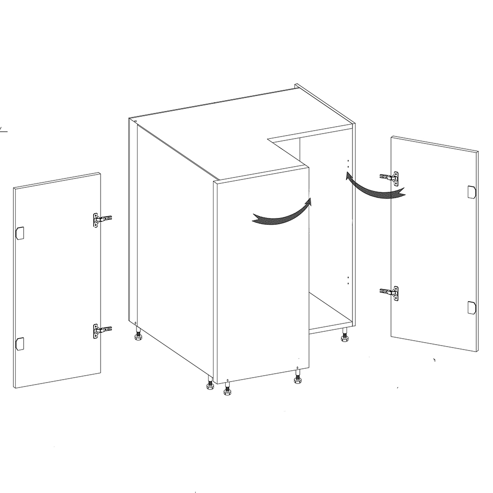 Kuchyňská linka GLAMOUR z | 172,5x312,5 cm | zelená mat