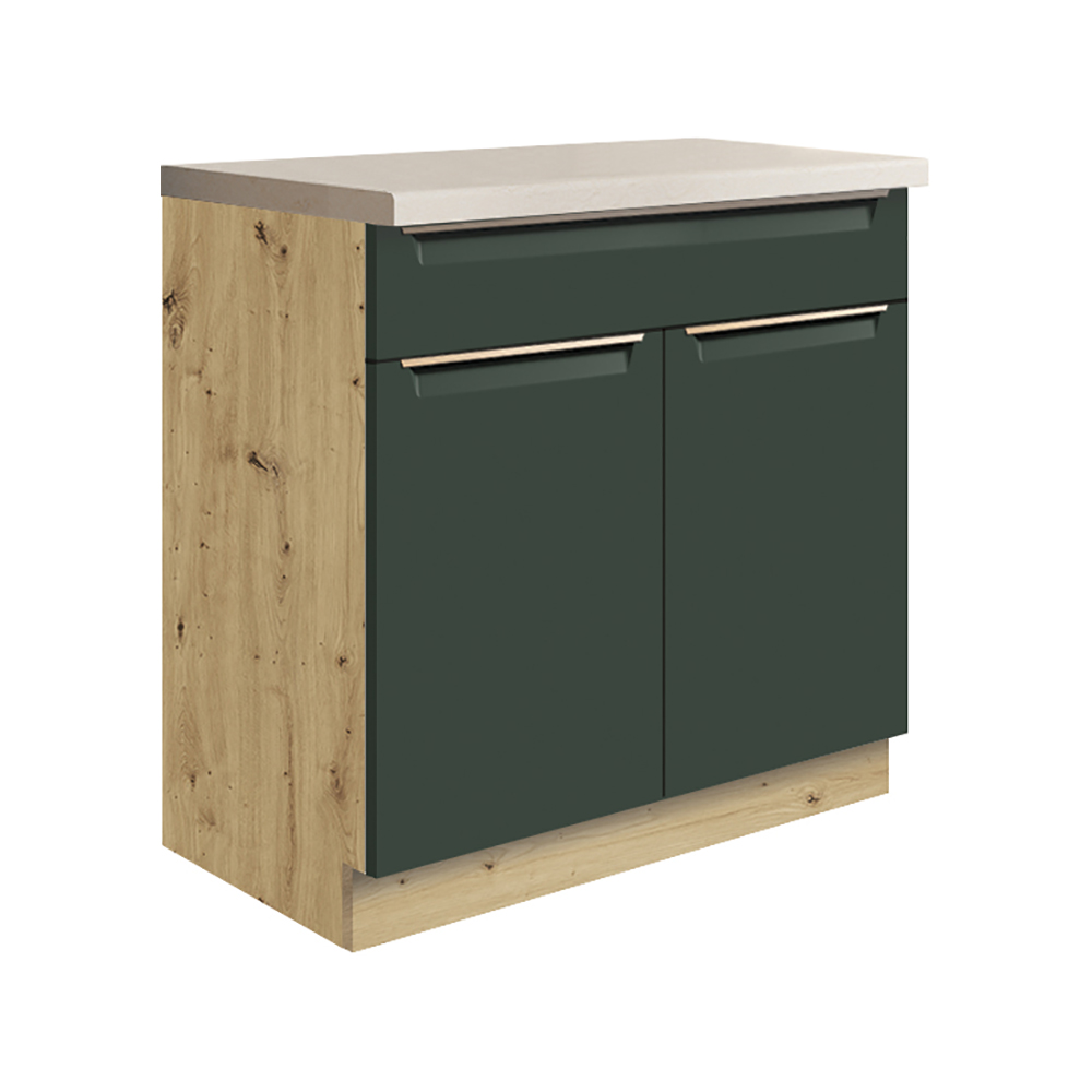 Kuchyňská linka GLAMOUR z | 172,5x312,5 cm | zelená mat