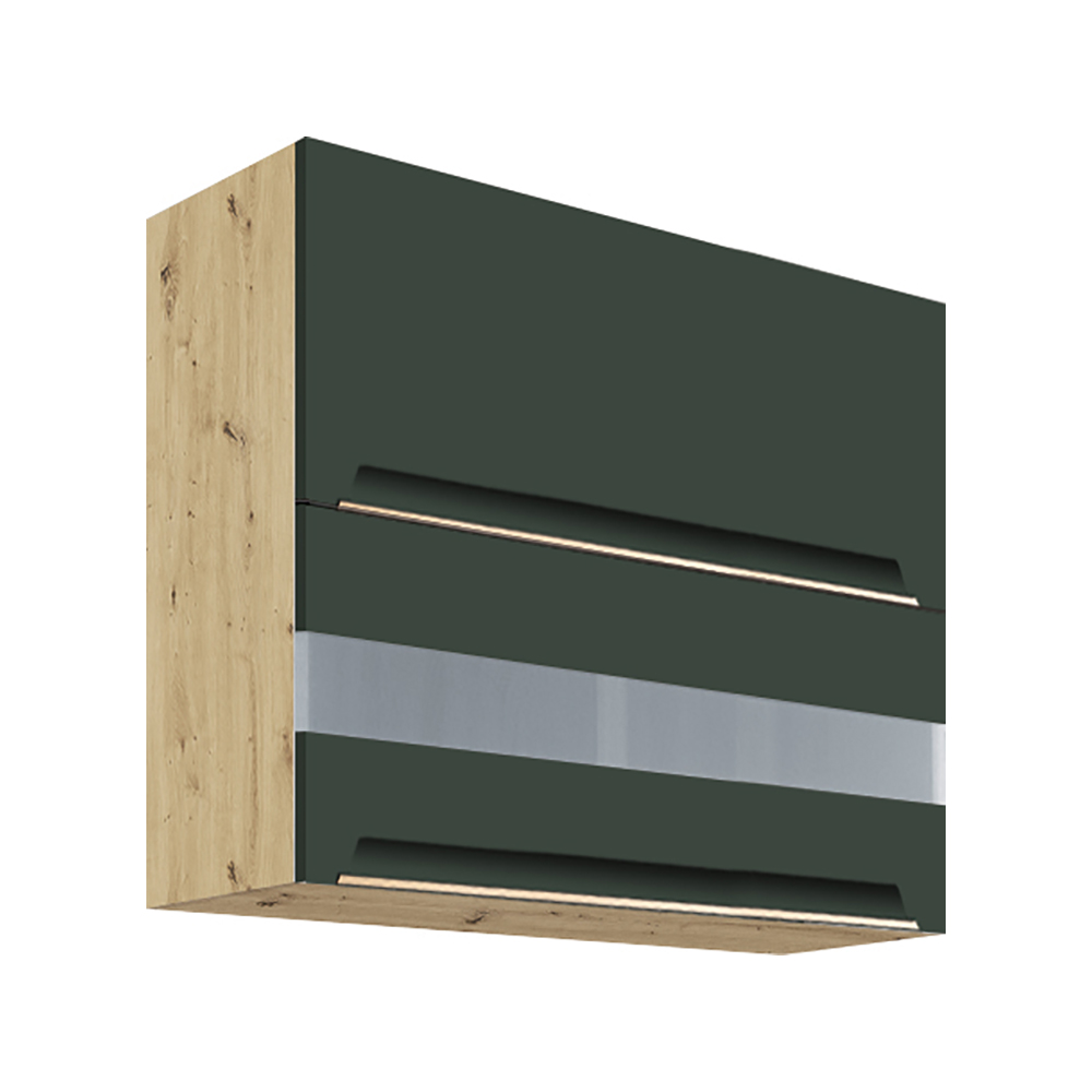 Kuchyňská linka GLAMOUR z | 172,5x312,5 cm | zelená mat