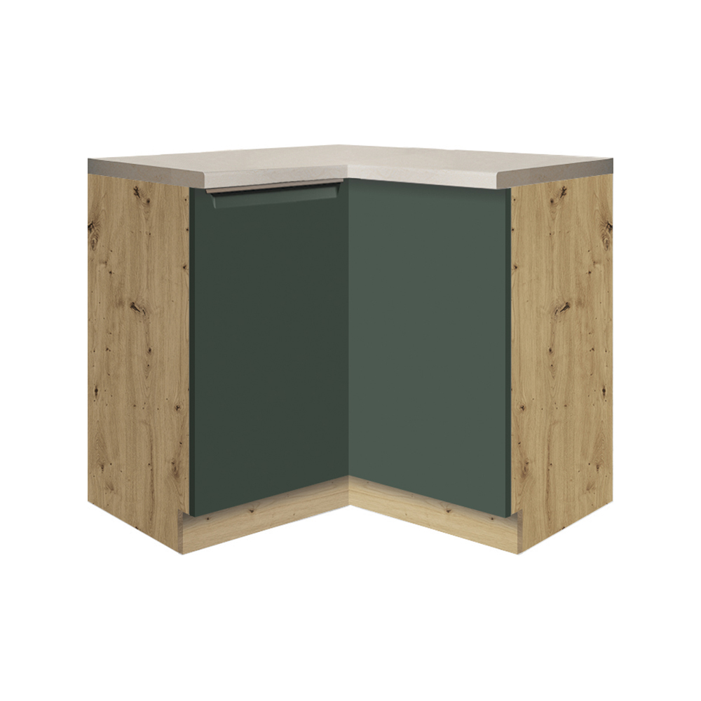 Kuchyňská linka GLAMOUR z | 172,5x312,5 cm | zelená mat