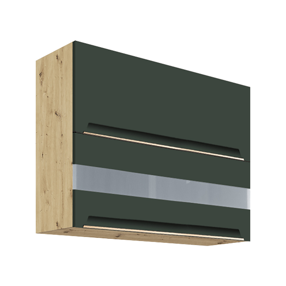 Kuchyňská linka GLAMOUR z | 172,5x312,5 cm | zelená mat