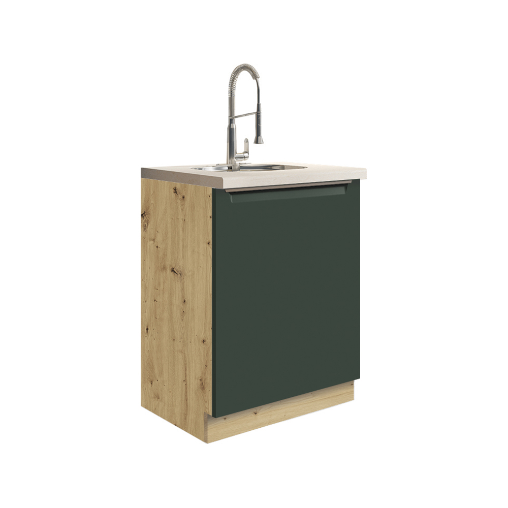 Kuchyňská linka GLAMOUR z | 172,5x312,5 cm | zelená mat