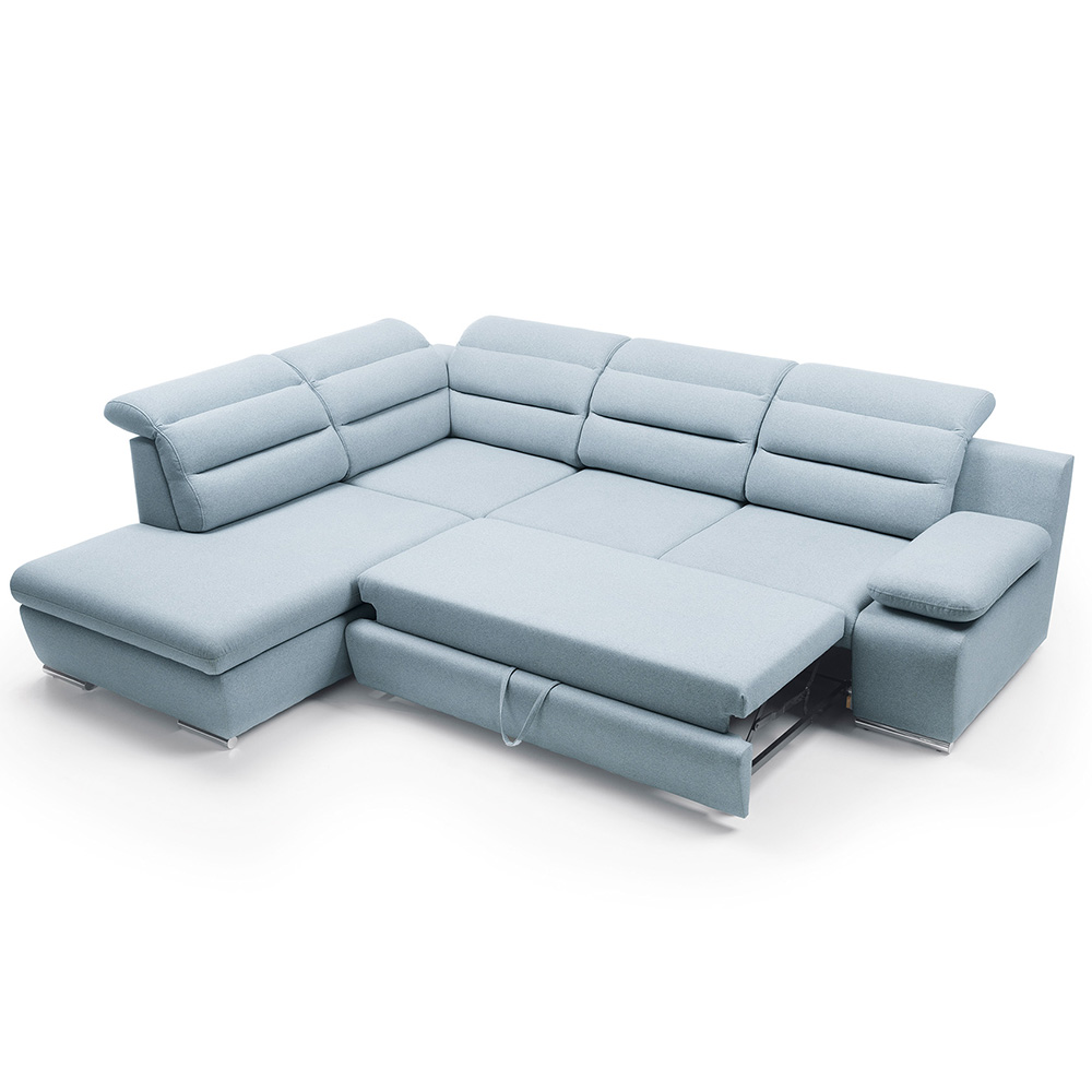 Sedací souprava GRECO | FUNKČNÍ LÁTKA | levá | rozkládací + úložný prostor | okrová 51 | AKCE