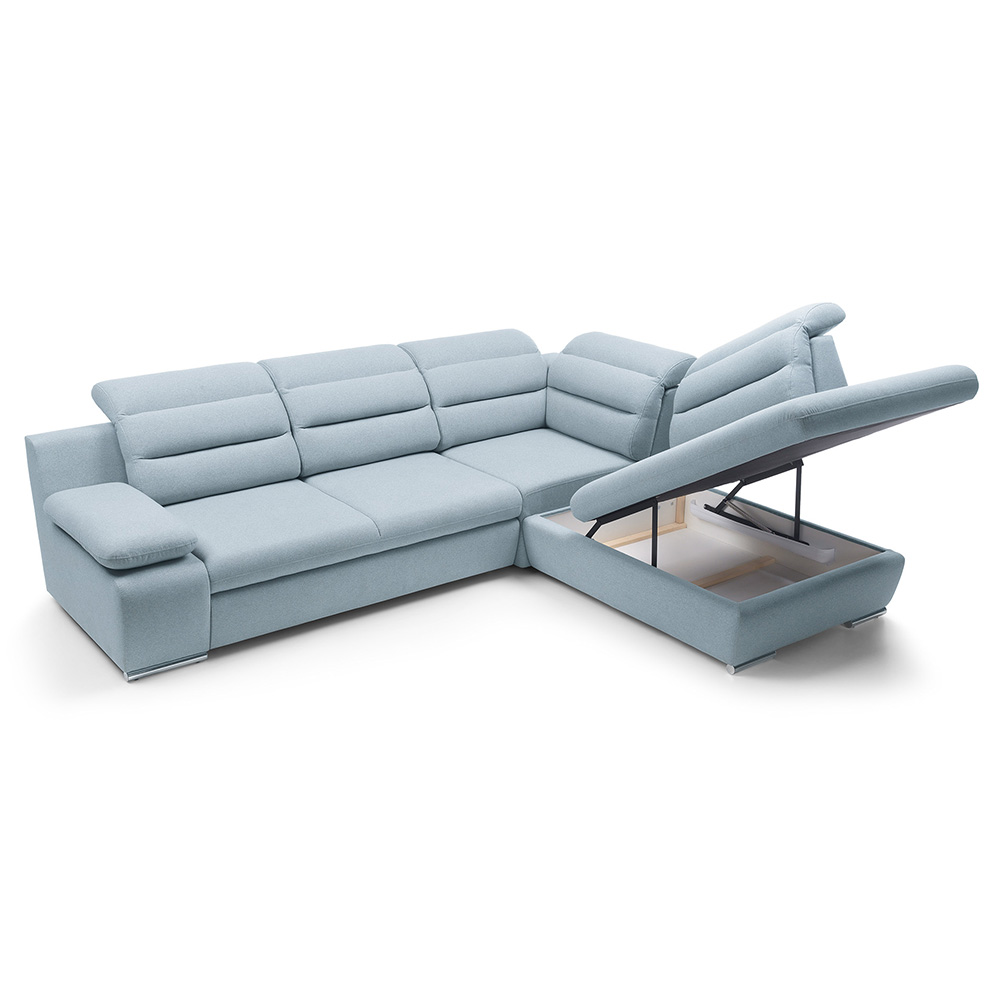 Sedací souprava GRECO | FUNKČNÍ LÁTKA | pravá | rozkládací + úložný prostor | cihlová 54 | AKCE