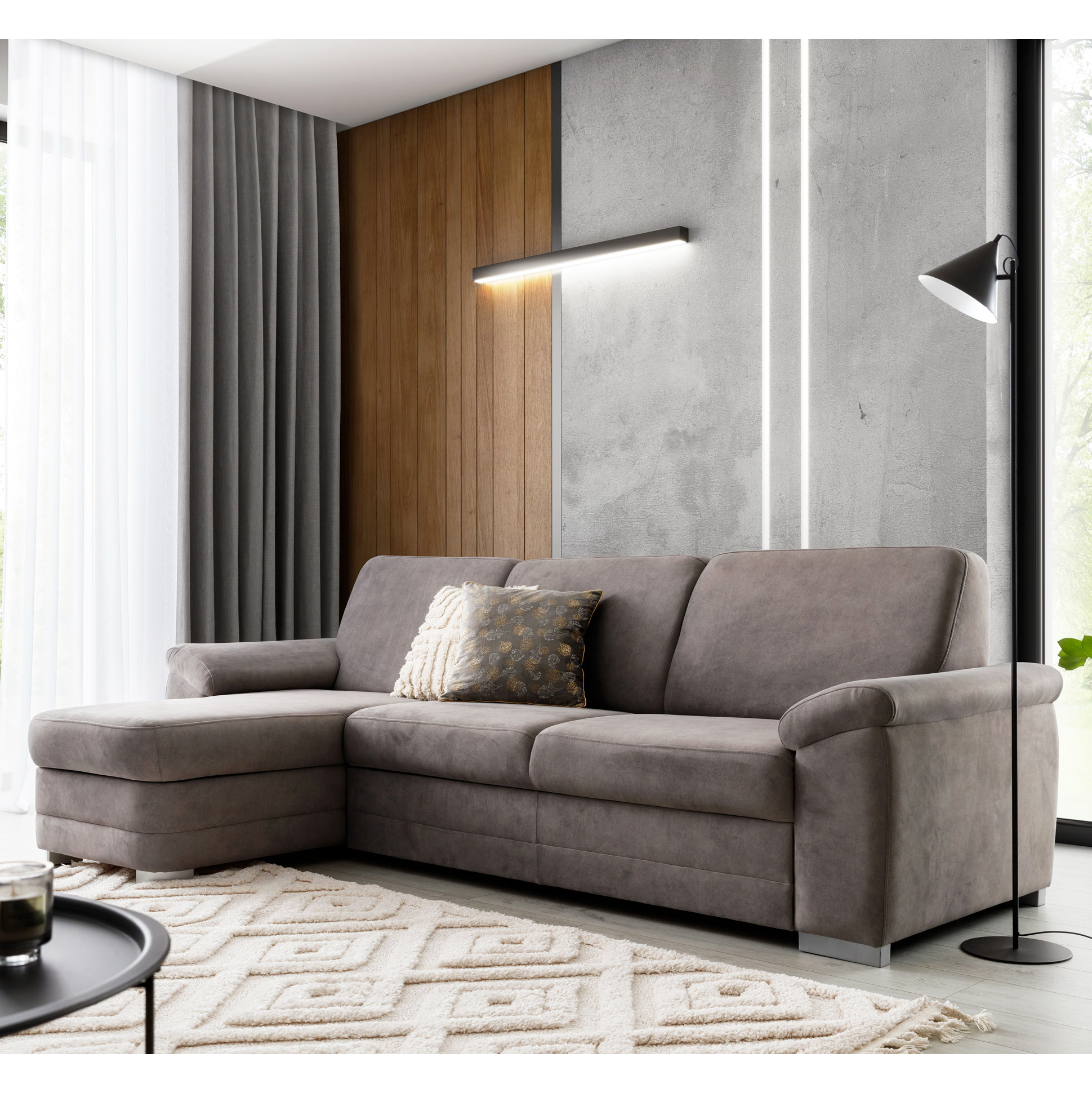 Sedací souprava BARELLO | 153x267 | rozkládací + úložný prostor | VÝBĚR TKANIN