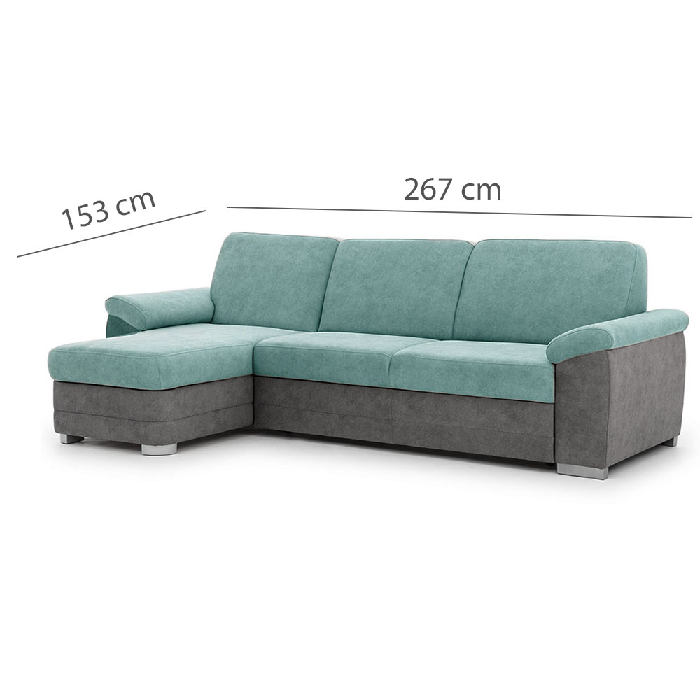 Sedací souprava BARELLO | 153x267 | rozkládací + úložný prostor | VÝBĚR TKANIN