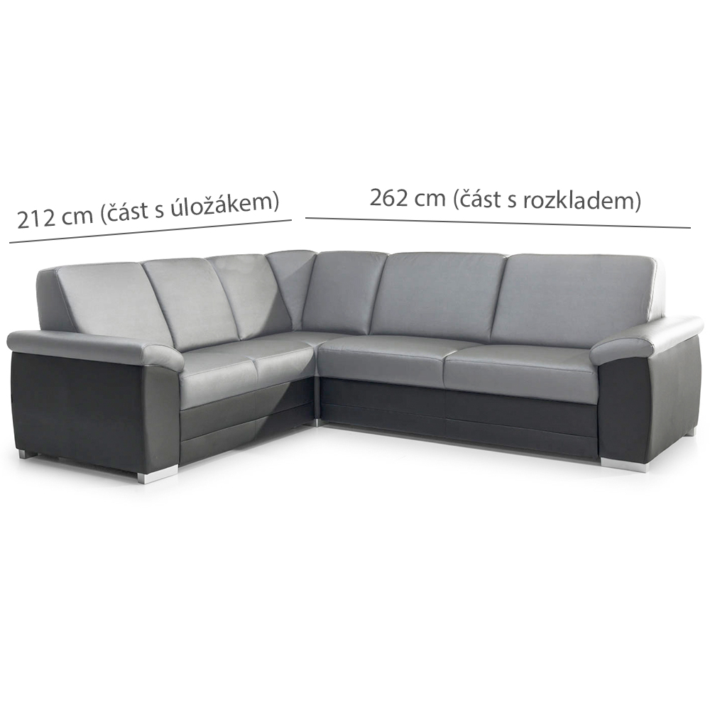 Sedací souprava BARELLO | 212x262 | rozkládací + úložný prostor | VÝBĚR TKANIN