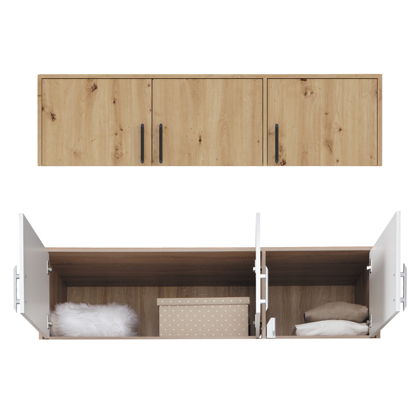 SMART r | šatní skříň SR2 + nástavec SRN2 | 150 cm | artisan