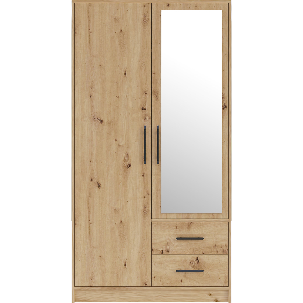 SMART r | šatní skříň SRL3 + nástavec SRN3 + zrcadlo | 100 cm | artisan