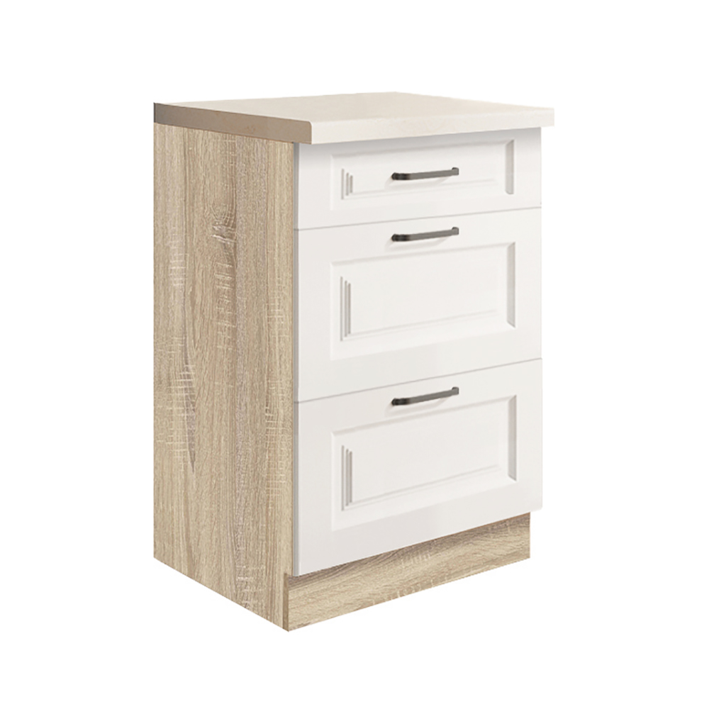 SMART b | dolní skříňka SM-9D | 50 cm | VÝBĚR KORPUSU a KOVÁNÍ | bílá mat