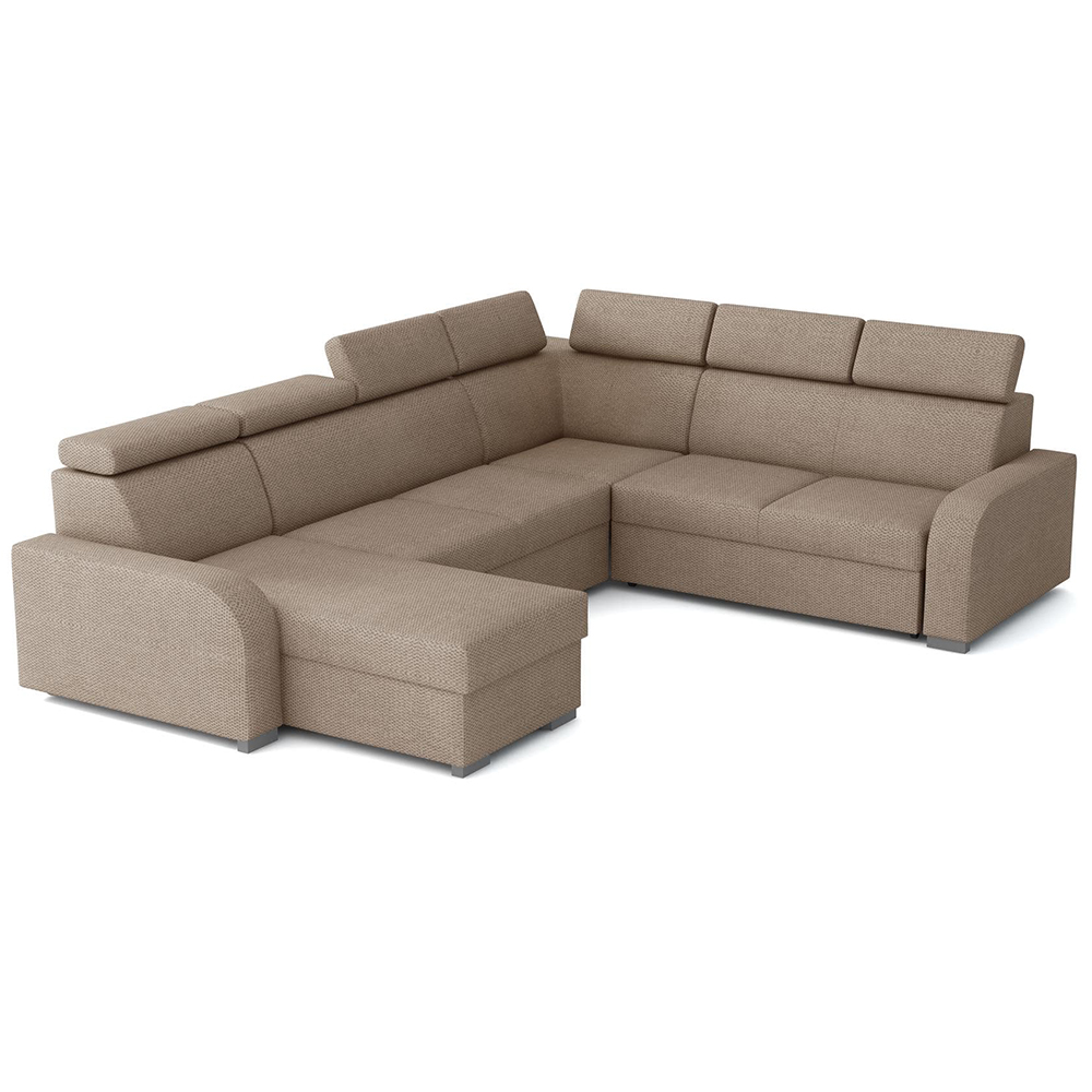 Sedací souprava OSLO U | 170x315x250 | rozkládací + 2x úložný prostor | VÝBĚR TKANIN