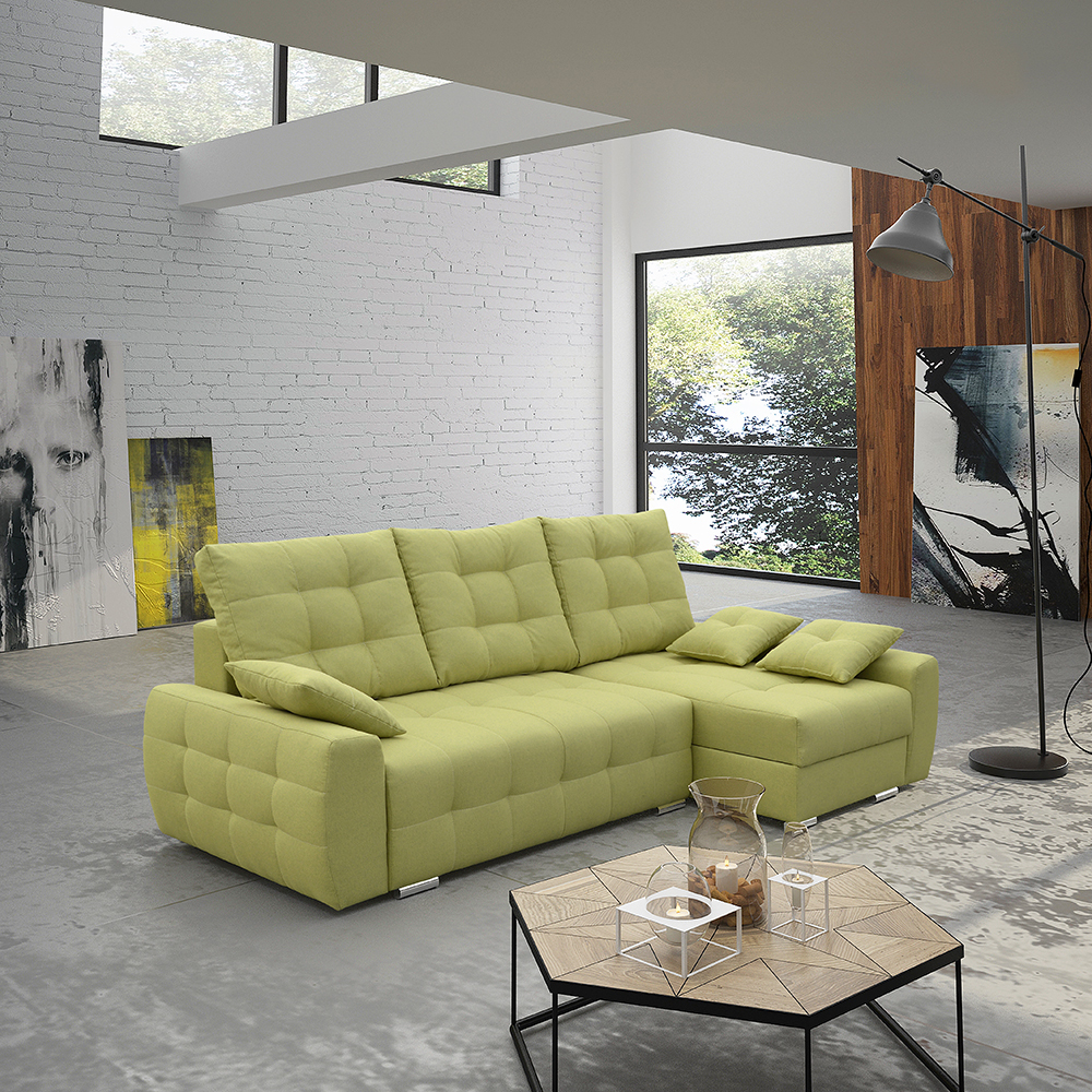 Sedací souprava MILANA | 243x144 | PRAVÁ | rozkládací + 2x úložný prostor | VÝBĚR TKANIN