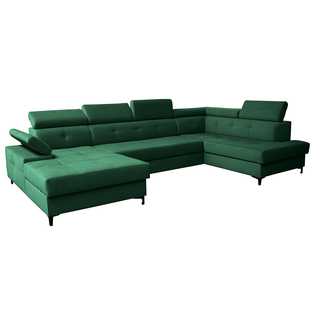 Sedací souprava CAPRI | 175x344x203 | rozkládací + 2x úložný prostor | PRAVÁ | VÝBĚR TKANIN