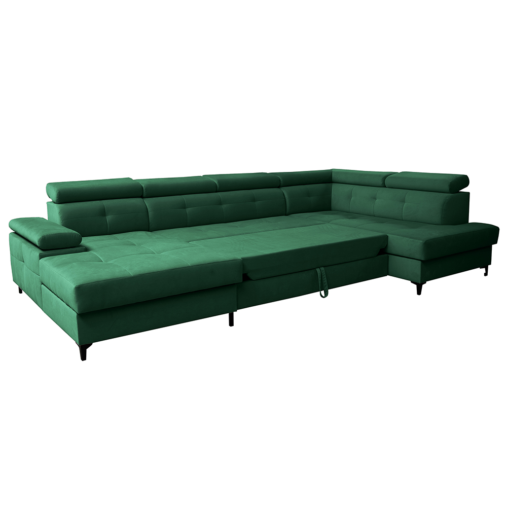 Sedací souprava CAPRI | 175x344x203 | rozkládací + 2x úložný prostor | PRAVÁ | VÝBĚR TKANIN