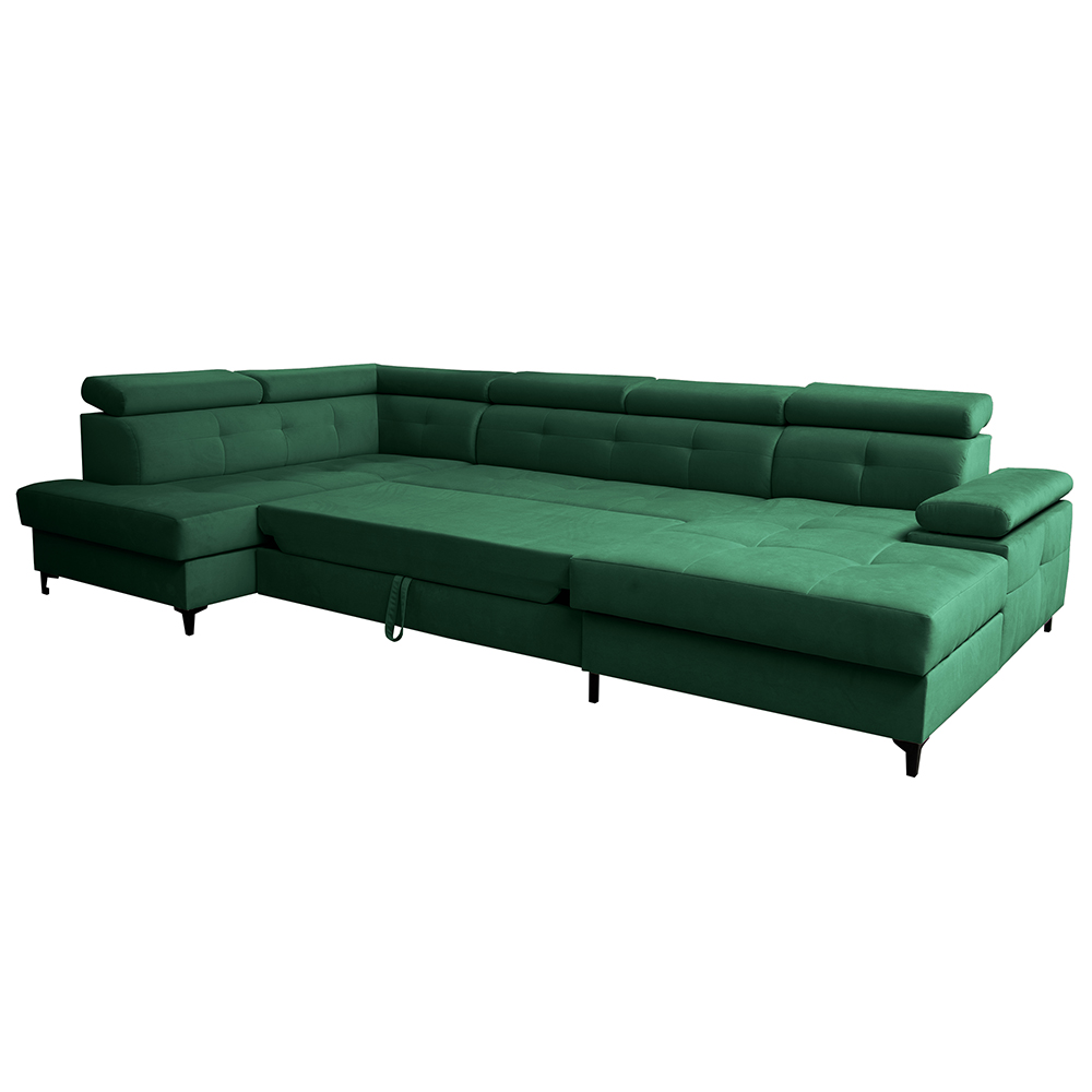 Sedací souprava CAPRI | 203x344x175 | rozkládací + 2x úložný prostor | LEVÁ | VÝBĚR TKANIN