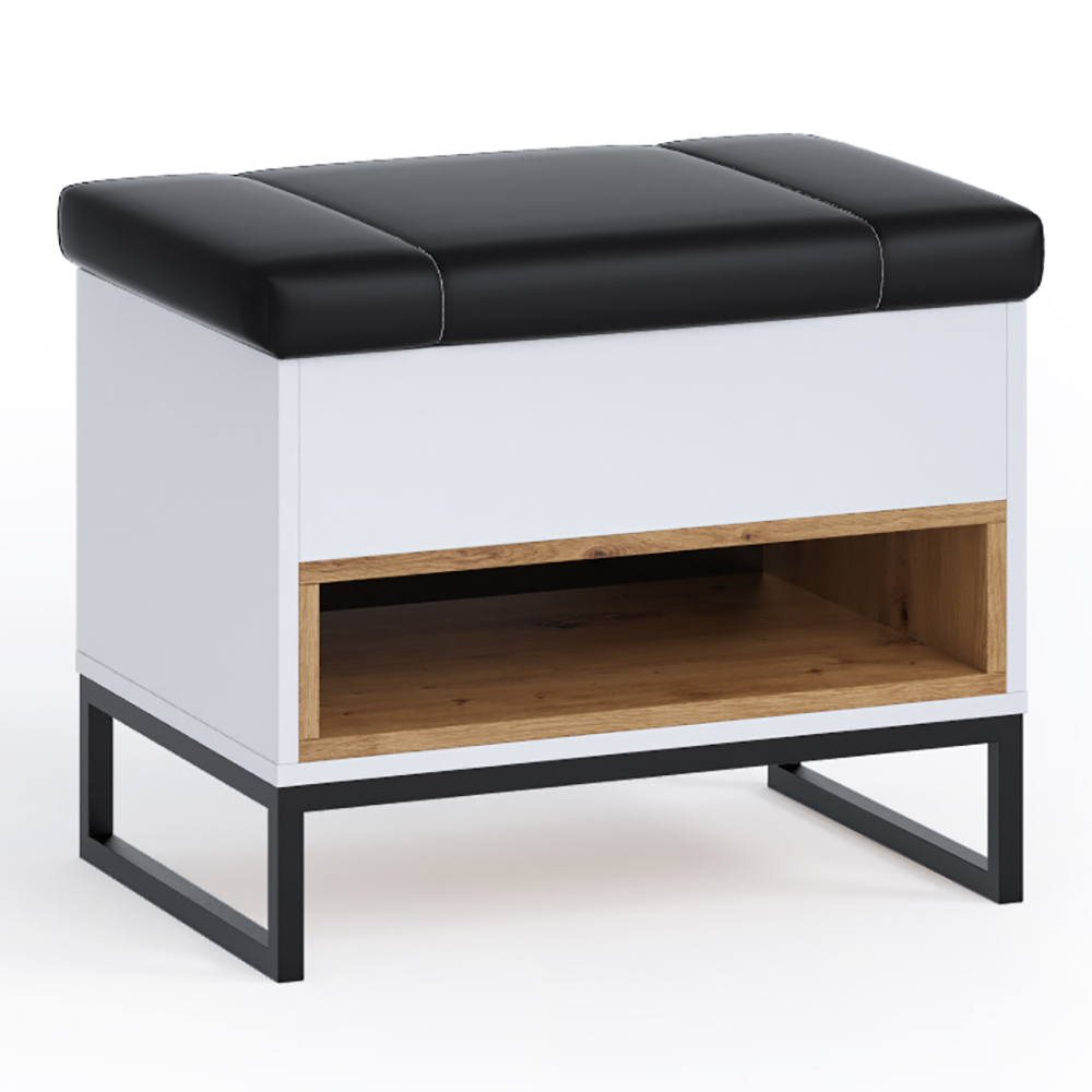 Předsíňová stěna OLIER b | sestava B | 3 díly | bílá/artisan